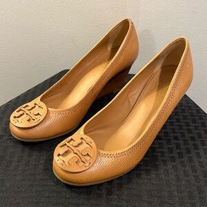 Tory Burch camel wedges